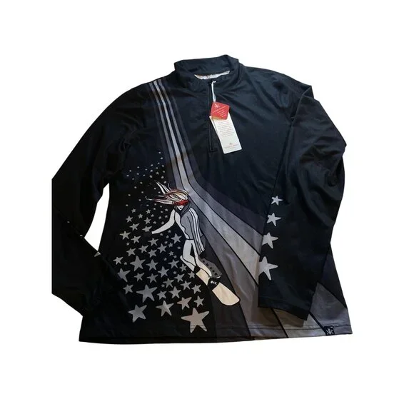 NWT Krimson Klover Women's XL Powder Days Baselayer Top Black MSRP$129 - Picture 13 of 16